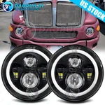 Pair 7INCH Round Led Headlight Hi/lo Beam Projector For Kenworth T2000 1998-2010. Fixed Price $40.82.