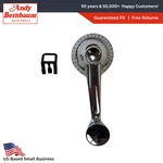 1955-1956 Dodge Interior Window Crank Chrome Handle W/attaching Clip 1602540 Nos. Fixed Price $112.34.