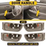 4/8X Door For Handle Set 2002-06 Camry Front Toyota & Rear Inner Beige 692053303. Fixed Price $18.14.
