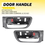 Door Handle Inside Gray Chrome Left Right Pair Set For 2002-2006 Toyota Camry Ea. Fixed Price $13.77.