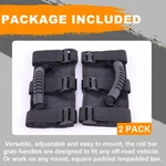 Rugged Ridge Black Roll Bar Grab Handle Fit Jeep Wrangler Cj Yj Jk X13505.04. Fixed Price $12.99.