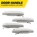 20954825-EXTERIOR Front Rear Left Right Door Handle For 07-13 Cadillac Chevy Gmc. Fixed Price $38.94.