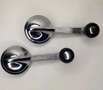 Vintage 1955-1957 Chevy Window Crank Handles Pair W/black Knobs Danchuk 624. Fixed Price $35.00.