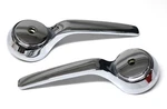 New Chrome Interior Door Handle Pair For 74-91 Jeep Fsj Cherokee Wagoneer J10. Fixed Price $37.99.