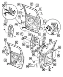 Genuine Mopar Sliding Door Exterior Handle Left 4894511AB. Fixed Price $75.42.