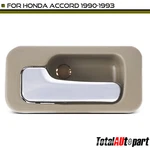 Chrome & Beige Interior Door Handle For Honda Accord 1990-1993 Rear Driver Side. Fixed Price $14.69.
