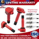 Set Of 4 Performance Ignition Coil & Spark Plug 06-11 Honda Civic 1.8L UF582. Fixed Price $68.95.