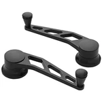 Lokar Window Crank Front Billet Aluminum Black Pair Mustang 1965-1973. Fixed Price $134.95.