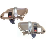Inner Inside Interior Door Handle Tan Pair Set Chrome For Chevy Pickup Truck. Fixed Price $43.38.