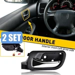 2X Black Inner Door Handle Front Left For Honda Accord 2003-07 72160SDAA02ZD. Fixed Price $20.51.