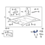 Genuine Ford Oem Right Rear Dark Brown Roof Grab Handle HS7Z-5831406-BE. Fixed Price $39.88.