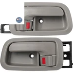 Lcyolada Pair Of Interior Door Handles W/bezel Front Left & Right, Light Gray. Fixed Price $29.87.