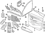 Genuine Bmw Handle Bezel 51-41-9-871-848. Fixed Price $74.54.