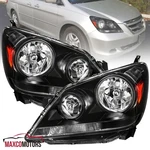 Black Headlights Fits 2005-2007 Honda Odyssey Lamps Left+right 06. Fixed Price $115.49.