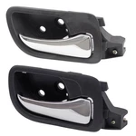 Fits Honda Accord 03-07 Passenger Set Of Inside Door Handle Black W/ Chrome. Fixed Price $22.40.