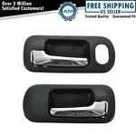 Inside Door Handle Chrome Black Lh Front Pair For 01-05 Honda Civic Sedan. Fixed Price $34.85.