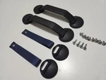 New 964RS Interior Door Pull Handle With Hardware Porsche 911 930 Blue 1974-97. Fixed Price $68.25.