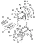 Genuine Mopar Grab Handle Bracket Right 5109482AB. Fixed Price $11.76.