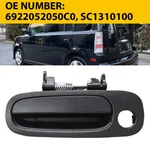 For 04-06 Scion Xb Black Front Left Driver Side Outer Door Handle W/ Keyhole. Fixed Price $20.99.