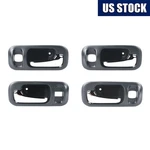 New Inside Door Handles Set Of 4 Dark Deep Gray Chrome For 1997-2001 Honda Crv. Fixed Price $24.99.