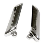 Scott Drake Interior Door Handles Chrome With Black Leather Insert Pair Musta.... Fixed Price $69.49.