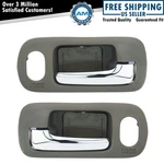 Trq Front Chrome & Brown Inside Door Handle Pair Set For Civic Sedan Power Lock. Fixed Price $20.74.
