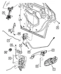 Genuine Mopar Exterior Door Handle Left 5065801AH. Fixed Price $114.48.