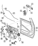 Genuine Mopar Door Interior Handle Right 68049162AB. Fixed Price $90.57.