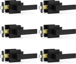 6 Pack Matte Black Door Handles Interior, Keyless Knobs, Privacy. Fixed Price $56.99.