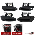 4PCS For 2002-06 Nissan Altima Door Handle Smooth Black Exterior Outside Kit Set. Fixed Price $34.36.
