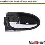 Chrome & Black Interior Door Handle For Toyota Yaris 2007-2010 Front Rear Lh. Fixed Price $19.79.