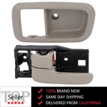 Gray Inside Inner Front Left Door Handle W Bezel For Toyota Tundra 00-06. Fixed Price $10.09.