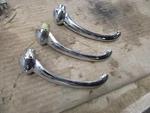 1949 1950 Ford Inside Door Handles 8A-7022614-B Lot Of (3). Fixed Price $25.00.