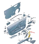 New Audi Tt Fv MK3 Front Left Door Pull Handle Trim 8S0867585A1NK. Fixed Price $125.57.
