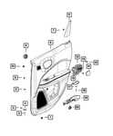 Genuine Mopar Inside Release Handle Left 6WJ23SZLAD. Fixed Price $86.67.