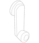 Genuine Nissan Window Handle 80760-EA000. Fixed Price $37.14.