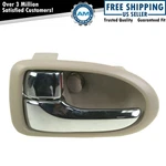 Trq Front Left Interior Door Handle Chrome & Beige For 2000-2006 Mazda Mpv. Fixed Price $10.45.