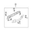 Genuine Mopar Assist Strap Retainer 68048881AA. Fixed Price $29.91.