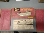 Mopar Nos Arm Rest Covers Pkg. (red) 49-59 Plymouth, Dodge, Desoto, Chrysler. Fixed Price $48.00.