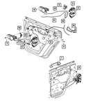 Genuine Mopar Inside Release Handle Left 55397433AA. Fixed Price $37.53.