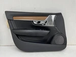 2018 - 2022 Volvo S90 Front Left Door Trim Panel Leather Charcoal Wood 2186196X. Fixed Price $106.25.