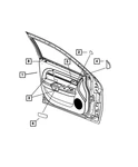 Genuine Mopar Front Door Trim Panel Left 1VW991RRAA. Fixed Price $116.99.