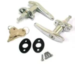 1930 1931 Ford Model Locking Outside Door Handles Kit W/ Key Pad Set. Fixed Price $1115.36.