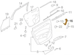 Audi Q7 Rear Right Side Door Interior Pull Handle 4L0867372H77. Fixed Price $26.53.