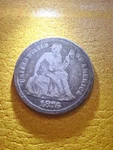 1876 United States Us Silver Seated Liberty Vintage Antique Dime Coin I111033. Fixed Price $110.00.