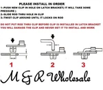 Mopar Door Lock Rod Clips (1 Pr) 68-72 Body 70-74 E 4658677 4658676 TG-4. Fixed Price $9.64.