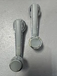 Vw MK1 Rabbit Caddy Pair Gray Deluxe Crank Window Handles. Fixed Price $120.00.