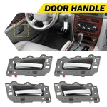 4PCS Door Handle Inside Left Right For Jeep Grand Cherokee 2005 2006-2010 Gray. Fixed Price $37.99.