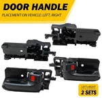 Fit 2003-08 Pontiac Vibe Base Gt Toyota Corolla Inside Door Handle Black 4PCS. Fixed Price $21.84.