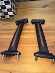 New Maserati Black & Tan Leather Door Pull Handles 673015355 MC20 2022-25 #418. Fixed Price $335.00.